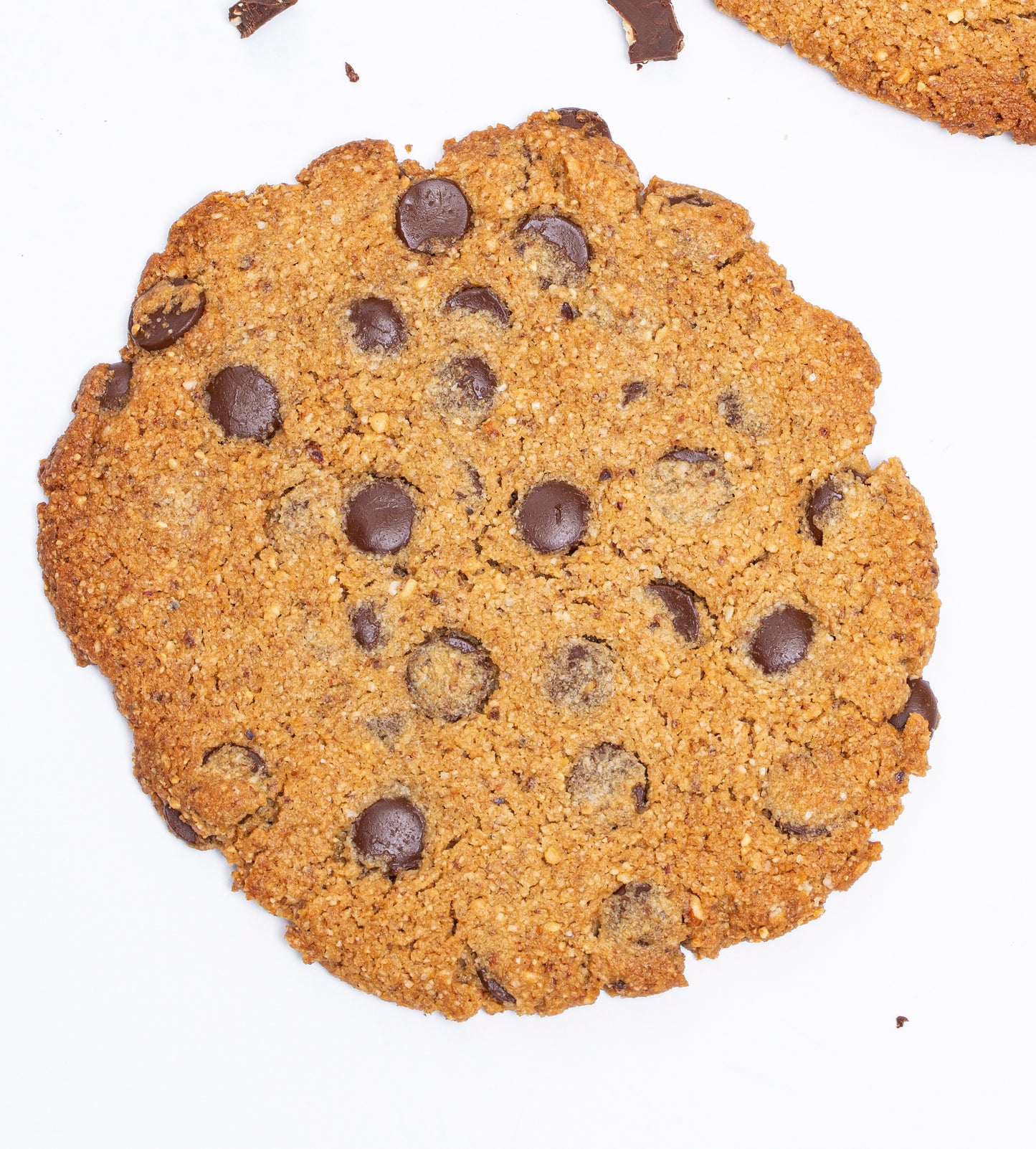 PROTEIN chocolate chip Cookies | Gluten-free, Paleo, Sweetened with Coconut Sugar, Egg-Free, Vegan Optional