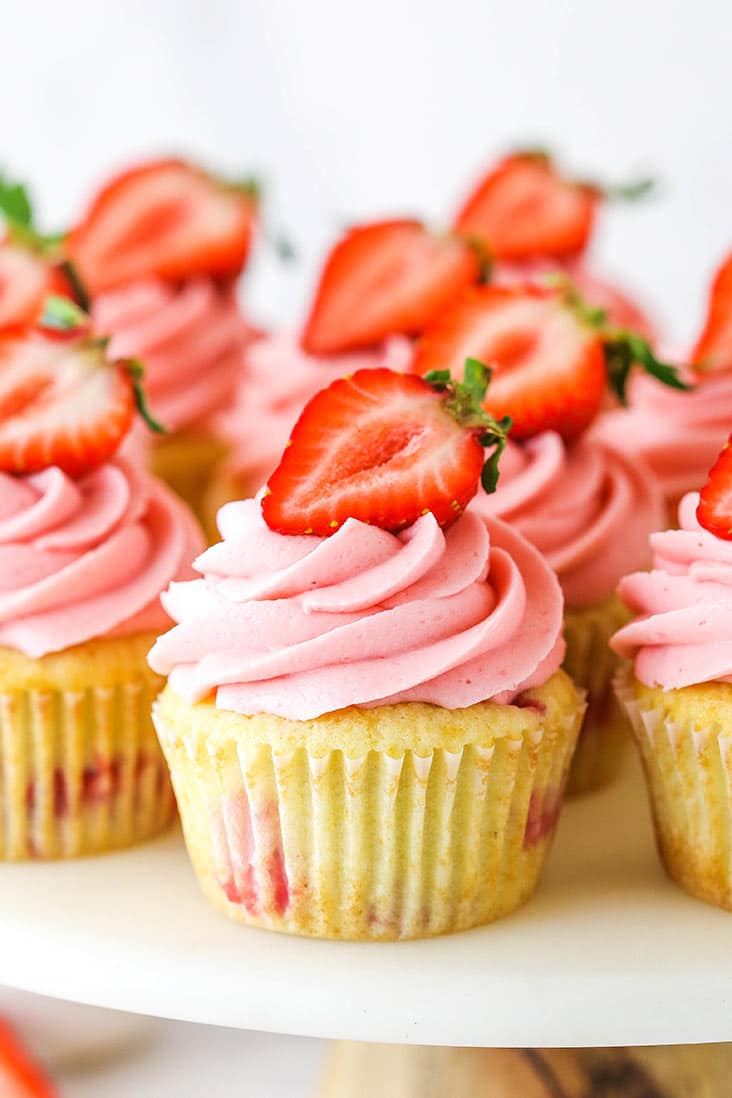 Strawberry Cupcakes | Gluten-Free & Vegan Optional | Box of 6