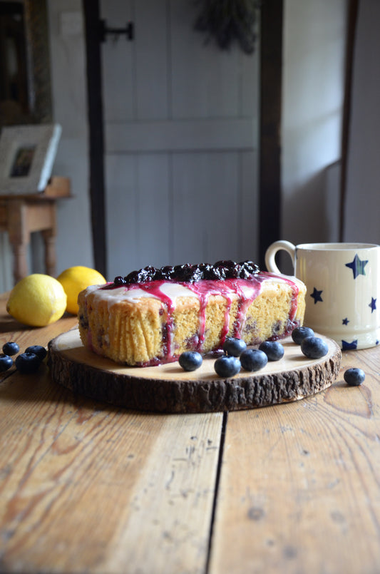Lemon Blueberry Loaf Cake | Gluten-Free, Vegan & Sugar-Free